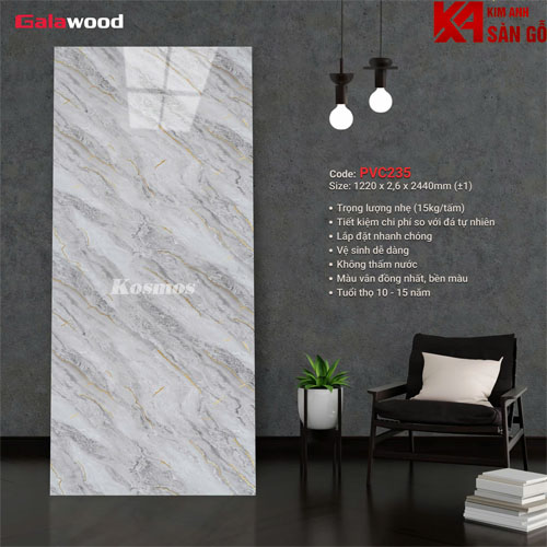 Tấm Ốp Tường PVC Giả Đá Galawood-235